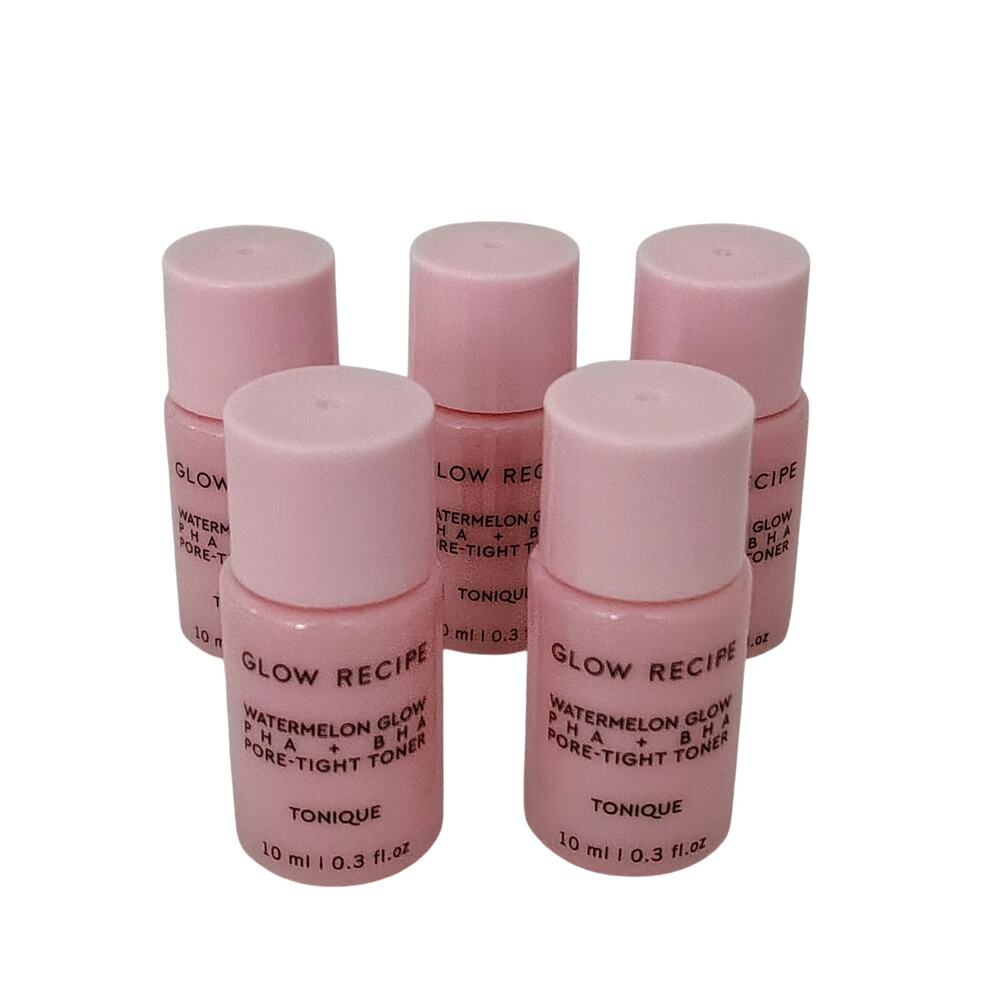 Glow Recipe Watermelon PHA BHA Pore Tight Toner Tonique 0.3 oz Lot of 5 K Beauty